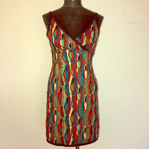 COOGI Dresses & Skirts - Vintage Coogi Silk Knit Spaghetti Strap Mini Dress